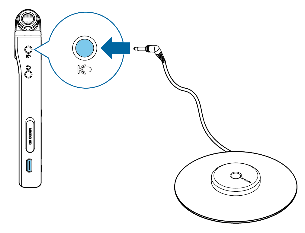 VoiceTracer plug in meeting microphone