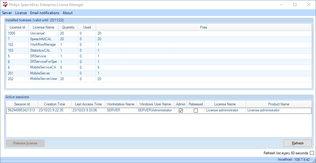 2023-10-23_09_34_01-Philips_SpeechExec_Enterprise_License_Manager.png