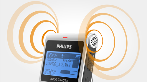 Stereo opname in MP3-formaat voor uitstekende geluidskwaliteit