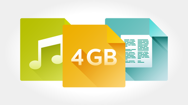 4 GB internal memory for up to 44 days of recording