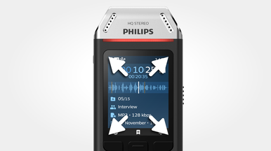 Voice recorder grabadora de audio portatil grabadora estéreo para reuniones. 8GB Grabadora de voz digital profesional Philips DVT2810
