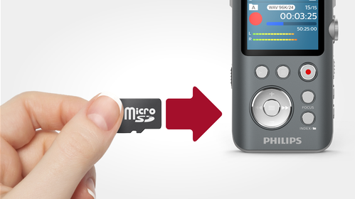 16 GB interne capaciteit en sleuf voor microSD kaart voor vrijwel onbeperkte opslagruimte
