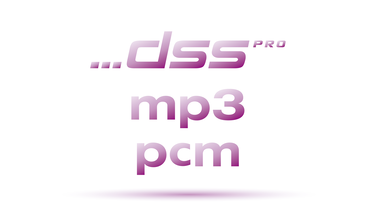 Ausgezeichnete Aufnahmequalität im DSS-, MP3- und PCM-Format