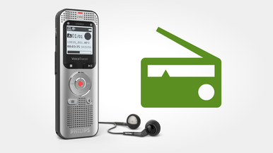 FM radio for listening to your favourite tunes on the go