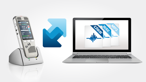 Automatic download of dictation files from your recorder into SpeechExec workflow