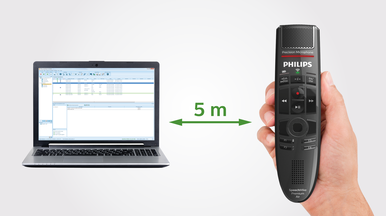 Diktiermikrofon von Philips SpeechMike Premium Air SMP4000 Drucktaste