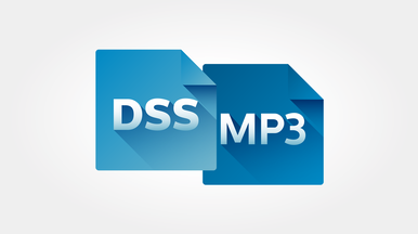 Hoge opnamekwaliteit in DSS- en MP3-indeling