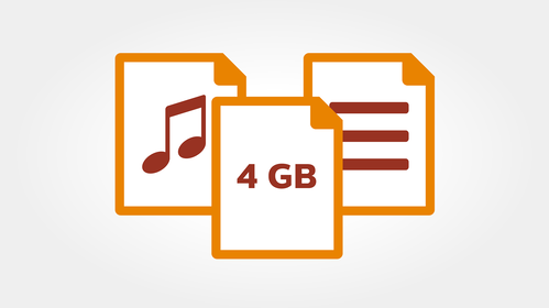 4 GB incorporados que ofrecen largas horas de grabación