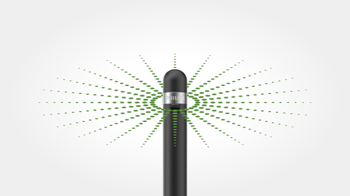 High-quality 360° microphone for excellent sound quality