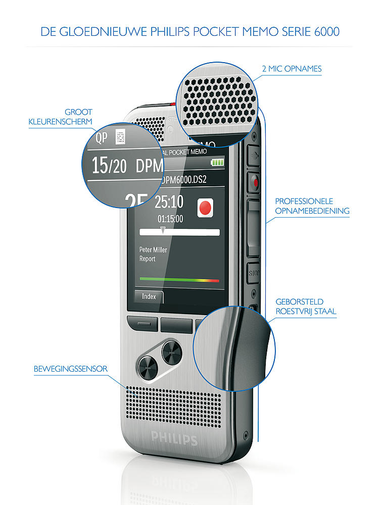 Kit Dictée Et Transcription Philips PocketMemo DPM7700/02 – Enregistreur Vocal + Logiciel + Pédale - 4